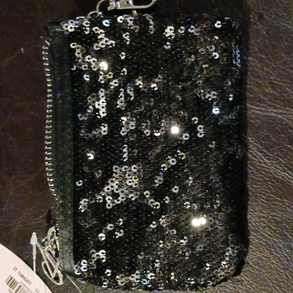 Victoria's Secret Black Sequined coin Pouch - Picture 7 of 7